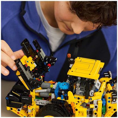 LEGO Technic Volvo L120 Electric Wheel Loader 42209 - Articulated Steering, Shovel Tilt, 3 Spinning Gears, Imaginative Play