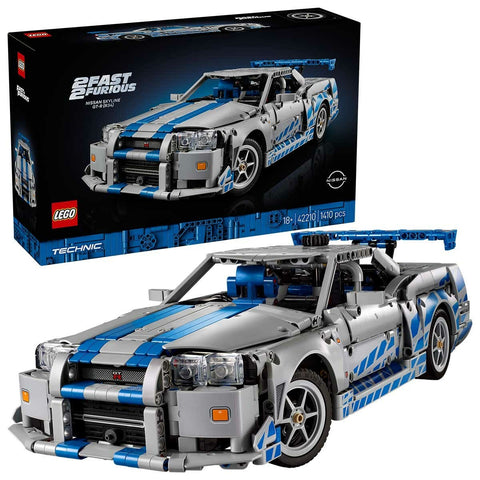 LEGO Technic 2 Fast 2 Furious Nissan Skyline GT-R R34 Car Model Kit 42110