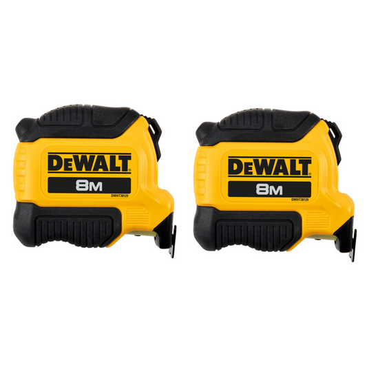 DeWALT 8m Compact Tape Measure - DWHT79326 - 3 Pack - Durable & Accurate - Auzzistore