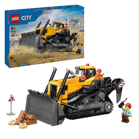 LEGO City Yellow Bulldozer Building Set Construction Vehicle Toy 60466