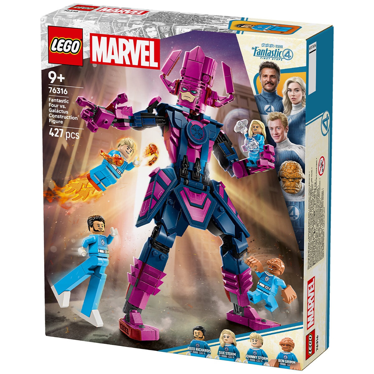LEGO Marvel Fantastic Four vs. Galactus Construction Figure 76316 | 427 Pieces, Ages 9+, 28 cm Tall Galactus, 4 Minifigures