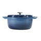 Tramontina Dutch Oven Set 3.7L & 5.6L Denim Blue, Cast Iron, Self-Basting Lid, Stainless Steel Knob – view 3