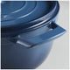 Tramontina Dutch Oven Set 3.7L & 5.6L Denim Blue, Cast Iron, Self-Basting Lid, Stainless Steel Knob – view 6