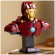 LEGO Marvel Iron Man MK4 Bust 76327 | Collectible Model with 436 Pieces, Adjustable Flaps, Shoulder Cannons, Rotating Head, and Iron Man Minifigure – view 3