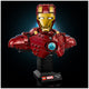 LEGO Marvel Iron Man MK4 Bust 76327 | Collectible Model with 436 Pieces, Adjustable Flaps, Shoulder Cannons, Rotating Head, and Iron Man Minifigure – view 8