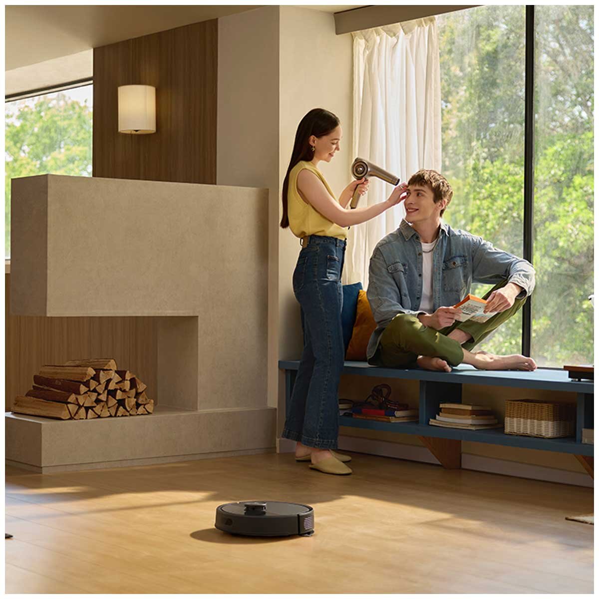 Roborock Q7T+ Vacuum Cleaner - 10,000 Pa HyperForce Suction, Dual Anti-Tangle Design, Auto-Empty Dust, Ideal for Hardwood, Tiles, Laminate, Vinyl, Carpet