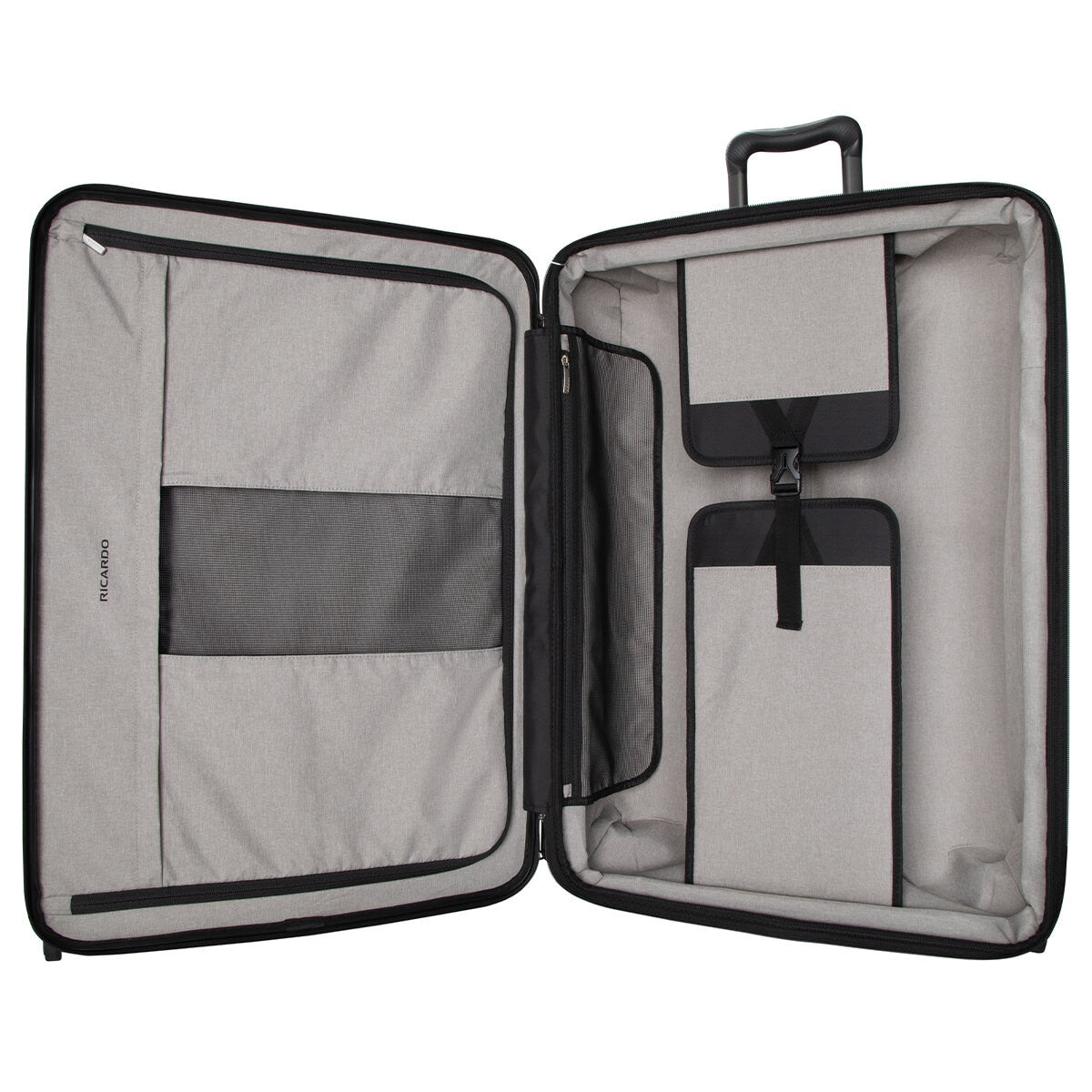 Ricardo Pacific Palisades Large Upright Luggage Bronze 100% Polycarbonate TSA Locks Ergonomic Handle Compression Panels