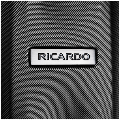 Ricardo Pacific Palisades Large Upright Luggage Black 100% Polycarbonate TSA Locks & Ergonomic Handle