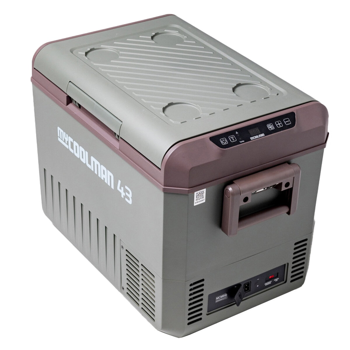 myCOOLMAN 43L Recreational Single Zone Fridge with Bluetooth Control, Turbo Mode, Dual Coloured Lighting, and 12/24V Compatibility