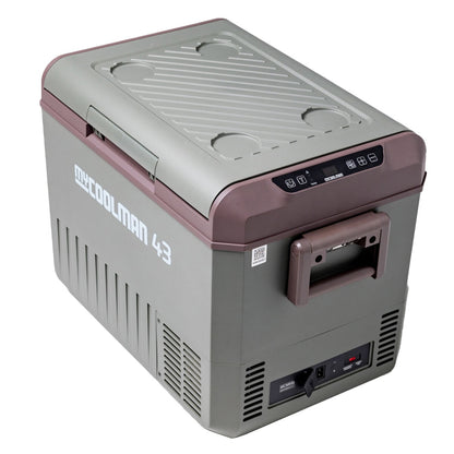 myCOOLMAN 43L Recreational Single Zone Fridge with Bluetooth Control, Turbo Mode, Dual Coloured Lighting, and 12/24V Compatibility