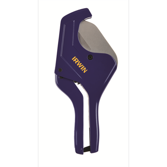 Irwin Ratcheting PVC Cutter - 63.5mm - Stainless Steel - One-Handed Use - Auzzistore