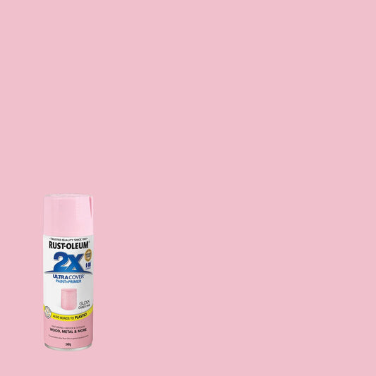 Rust Oleum 2X Ultra Cover Gloss Spray Paint - Candy Pink - 340g - Fast-Drying - Any-Angle Spray – view 2 - Auzzistore