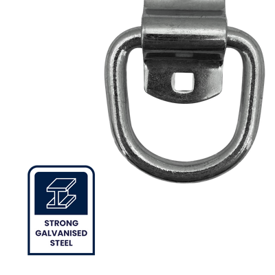 Grunt Heavy Duty Ring Anchor Point - 15mm Galvanised Steel - 2727kg Capacity