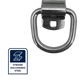 Grunt Heavy Duty Ring Anchor Point - 15mm Galvanised Steel - 2727kg Capacity