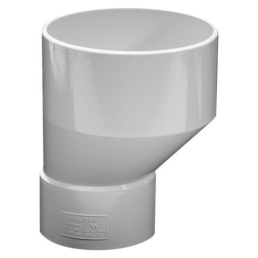 Holman DWV PVC Level Invert - 100 x 65mm - Sewer & Vent Use - Auzzistore