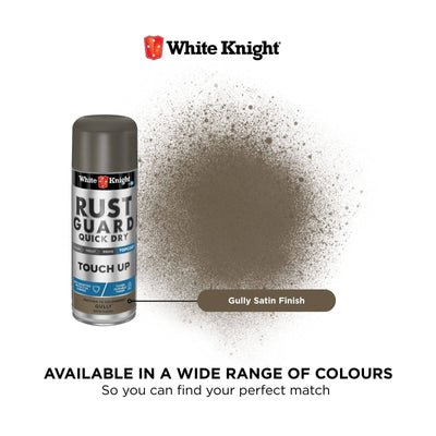 White Knight Rust Guard 300g Gully Satin Touch Up Spray Paint