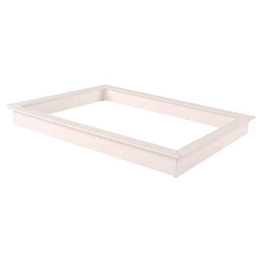 Builders Edge Manhole Frame Kit 450 x 600mm White Plastic Durable - Auzzistore