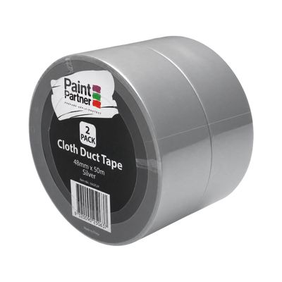 Paint Partner Cloth Duct Tape 48mm x 50m 2 Pack Lightweight Adhesion