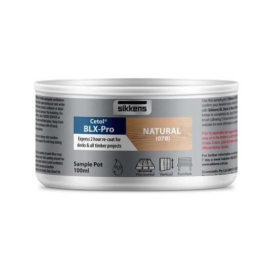 Sikkens Cetol Blx Pro Timber Finish - 100ml - Natural - Quick Drying - UV Protection - Auzzistore