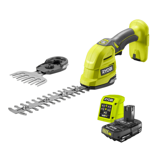 Ryobi 18V ONE+ Hedge Grass Shears 2.0Ah Kit R18HTR132 - 217mm Bar Length - 80 Minutes Runtime