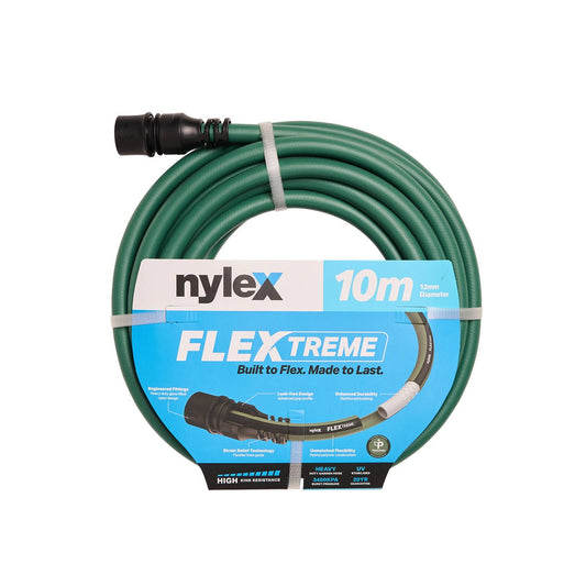 Nylex Flextreme Garden Hose - 10m - 12mm - Flexible - UV Resistant - Auzzistore