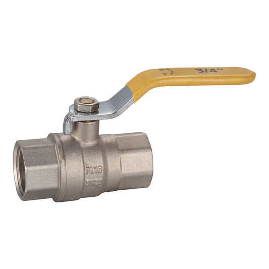Kinetic 20mm Lever Handle Gas Ball Valve - Lead Free Brass - Gas Safety Certified - Auzzistore