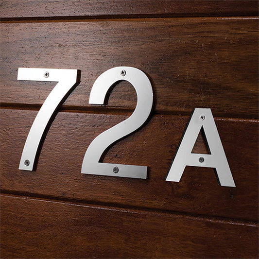 Sandleford Stainless Steel House Number 1 - 100mm - Brushed Finish – view 2