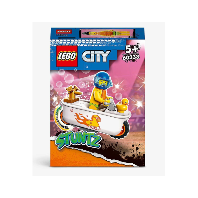 LEGO City Stuntz Bathtub Stunt Bike 60333 Sudsy Simon Racer Bath