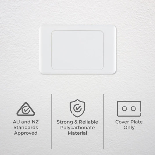 Deta Blank Wall Cover Plate - Polycarbonate - 118mm - Attractive Design – view 2 - Auzzistore