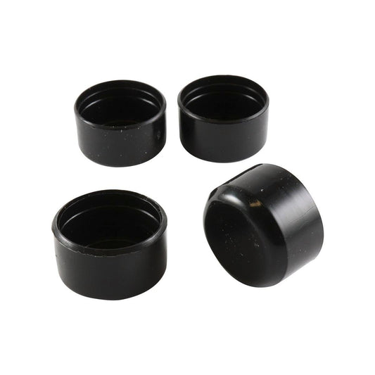 Surface Gard 25mm Black Round Plastic External Chair Tip 4 Pack - Auzzistore