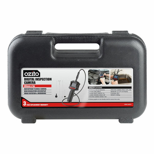Ozito Digital Inspection Camera - 8mm x 1m - Waterproof - Flexible Shaft – view 2 - Auzzistore
