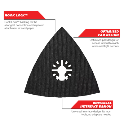 Diablo 3 Oscillating Sanding Pad 3" Universal Fit - 120mm x 20mm - Efficient for Tight Spaces