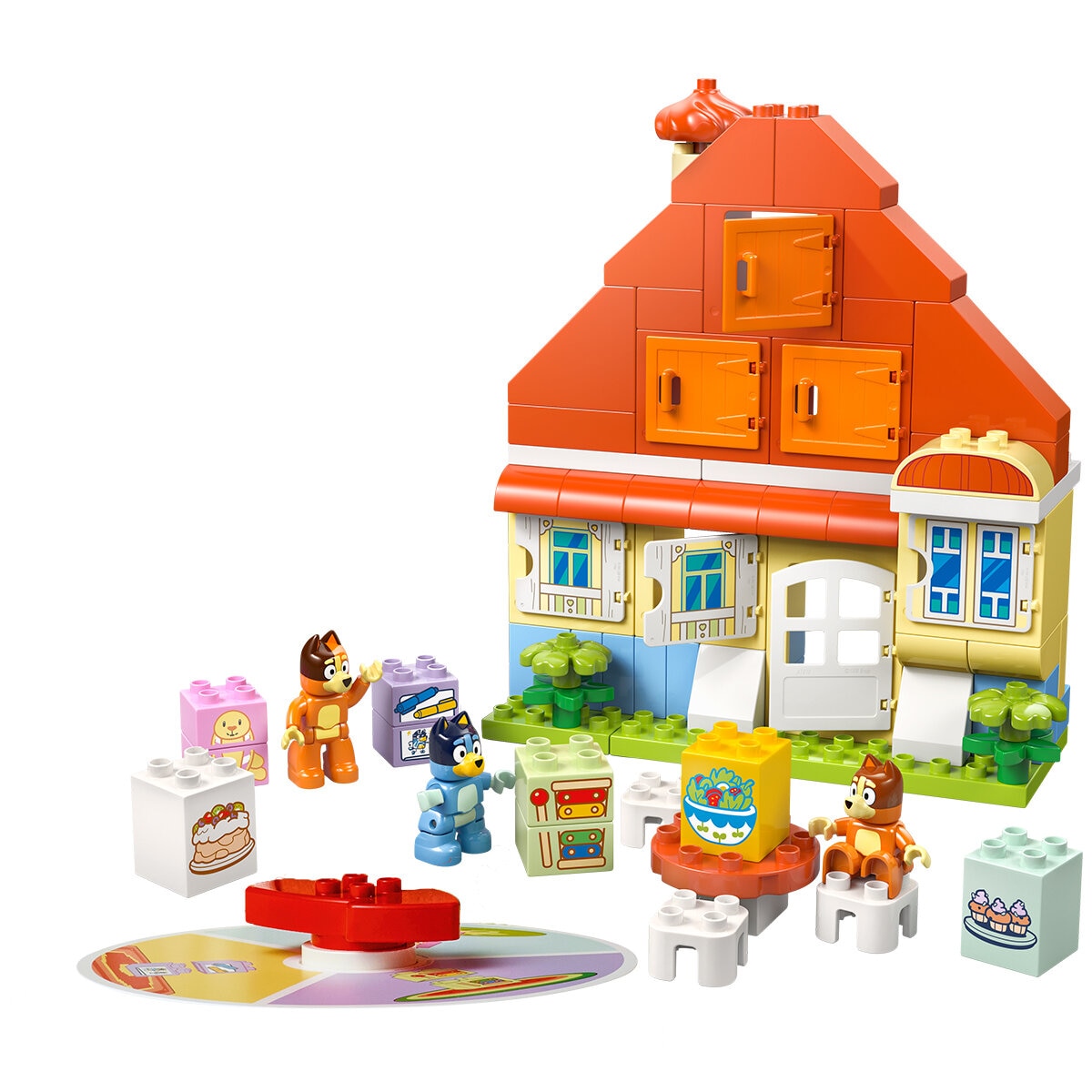 LEGO DUPLO Bluey Family House Memory Game 10459: Interactive Toy with Bluey, Bingo, Chilli Figures, Memory Games, Fine Motor Skills, Imaginative Play