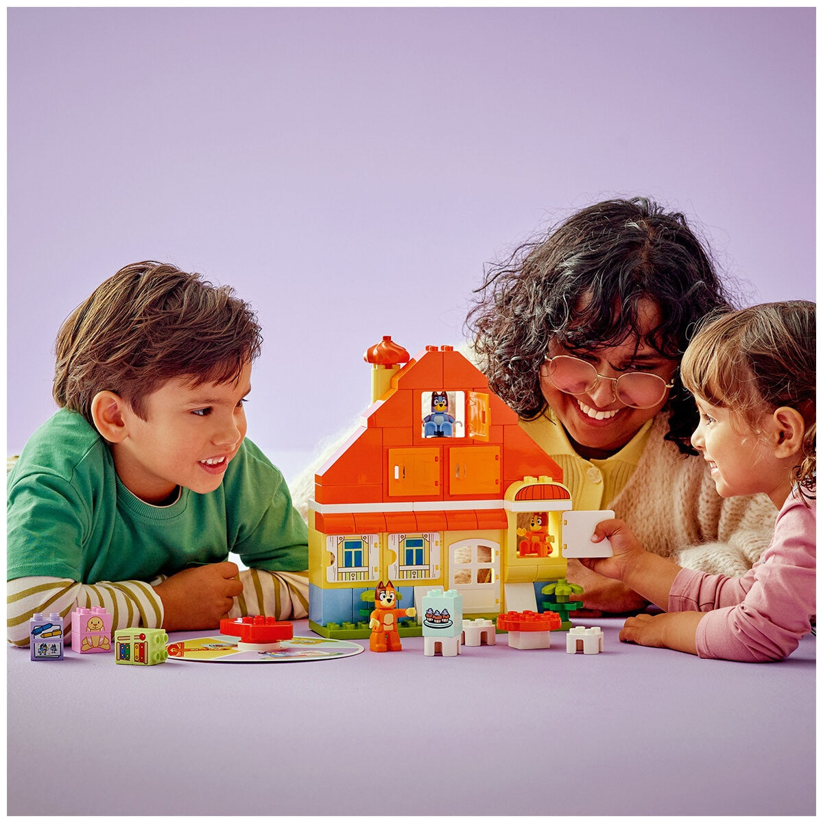 LEGO DUPLO Bluey Family House Memory Game 10459: Interactive Toy with Bluey, Bingo, Chilli Figures, Memory Games, Fine Motor Skills, Imaginative Play