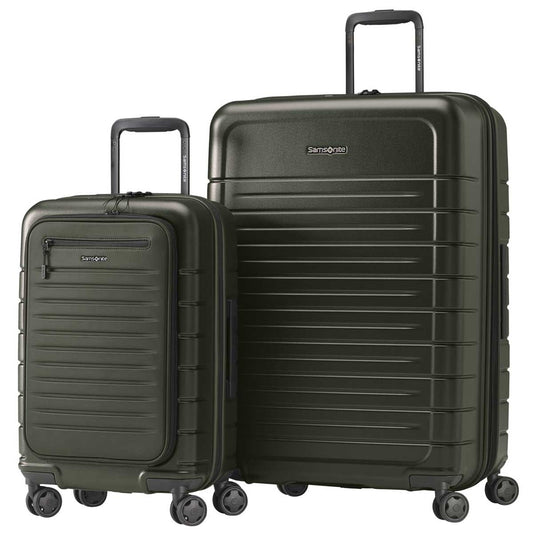 Samsonite Variate 2 Piece Luggage Set Olive - Large & Carry On, TSA Lock, 10 Year Warranty