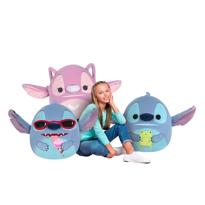 Squishmallows Disney Stitch Jumbo Plush 50.8cm Angel - Soft, Squeezable, Authentic Disney Collectible