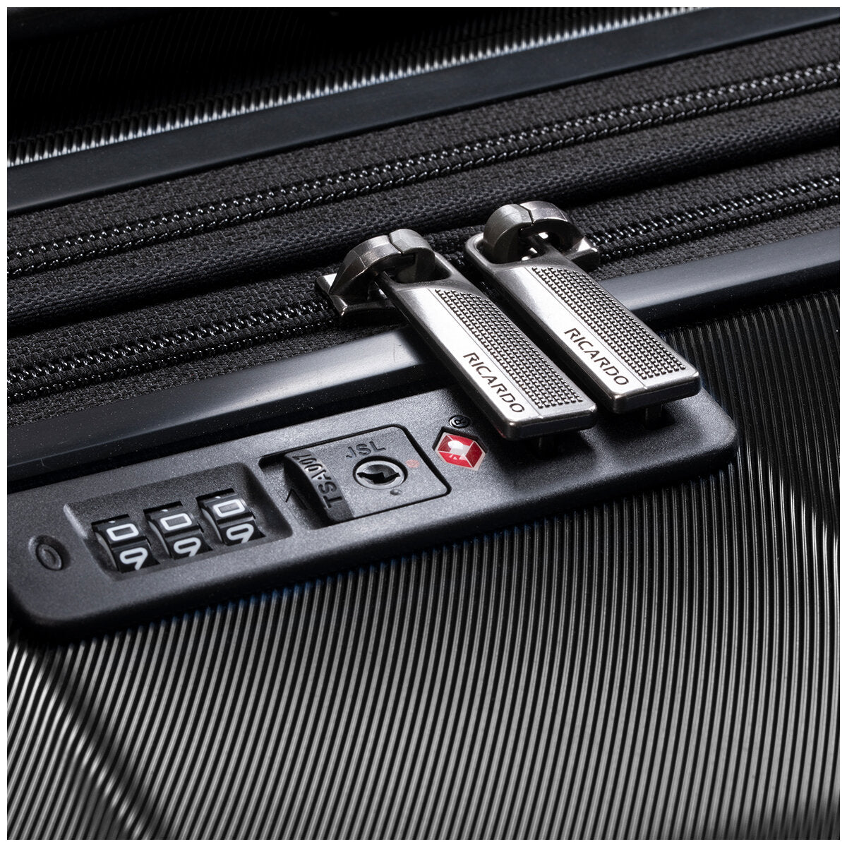 Ricardo Beverly Hills Mission Bay 3 Piece Luggage Set, 100% Polycarbonate, USB Charging Port, TSA Locks