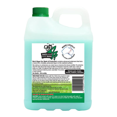 Bar's Bugs Car Wash and Protectant 3 Litre Wax Free Formula