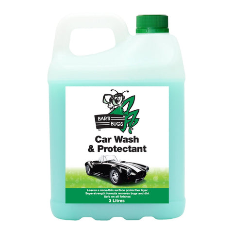 Bar's Bugs Car Wash and Protectant 3 Litre Wax Free Formula