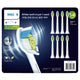 Philips Sonicare W2 Optimal Standard Brush Heads 8 Pack - Advanced Cleaning, Stain Removal, Whiter Teeth