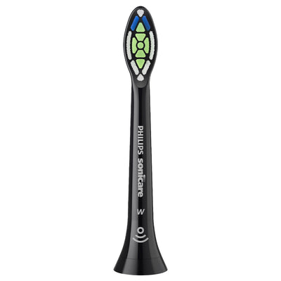 Philips Sonicare W2 Optimal Standard Brush Heads 8 Pack Black - Removes Plaque, Whitens Teeth, BrushSync Technology