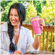 Reduce Cold1 Tumbler 700ml x 2 Pack Guava And Teal - Keeps Drinks Cold for 24 Hours, Fits Cupholders, Soft Sit Base – view 4