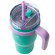 Reduce Cold1 Tumbler 700ml x 2 Pack Guava And Teal - Keeps Drinks Cold for 24 Hours, Fits Cupholders, Soft Sit Base – view 2