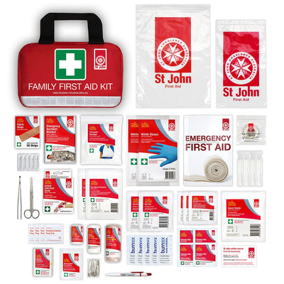St John Family First Aid Kit Compact Water Resistant Mesh 648001
