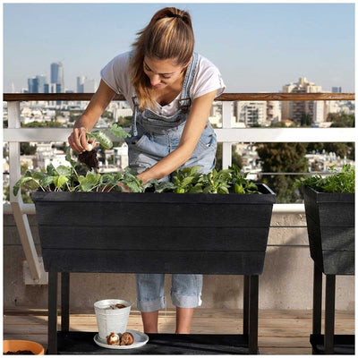 Keter Urban Bloomer 2 Pack 48 Litre Capacity Brown Polypropylene