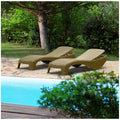 Keter Atlantic Sun Lounger 2 Piece Set Beige Weather Resistant Resin