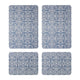 Creative Home Ideas Multi-Purpose Kitchen Mat Large And Small Pack 4 Piece Blue – view 2