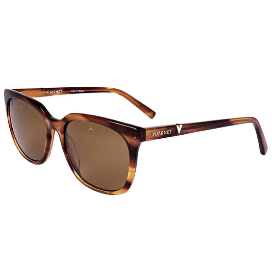 Vuarnet Summit Men's Polarised Square Sunglasses, Brown Lens, 52 mm