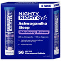 Nighty Night Sleep Effervescent Ashwagandha Magnesium 4 x 14 Tablets