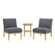 Thomasville Fabric Chair And Accent 3 Piece Table Set